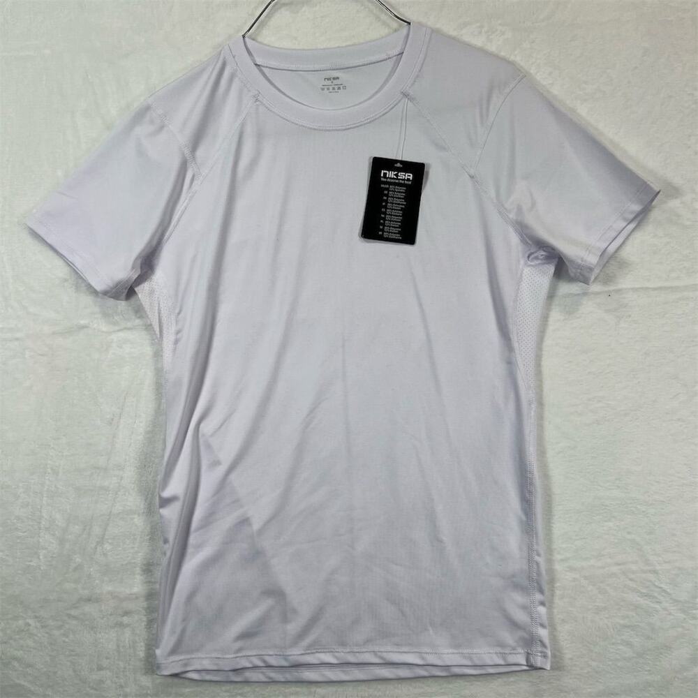 Niksa Men's Performance T-Shirt Purple Short Sleeve Size S